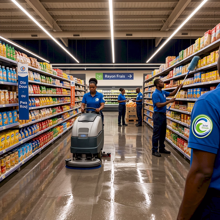 Nettoyage Supermarché Guadeloupe