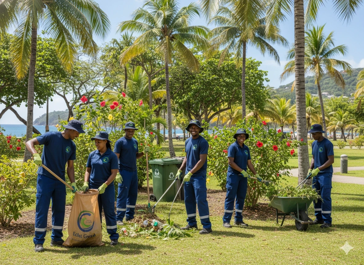 Nettoyage espace vert Guadeloupe