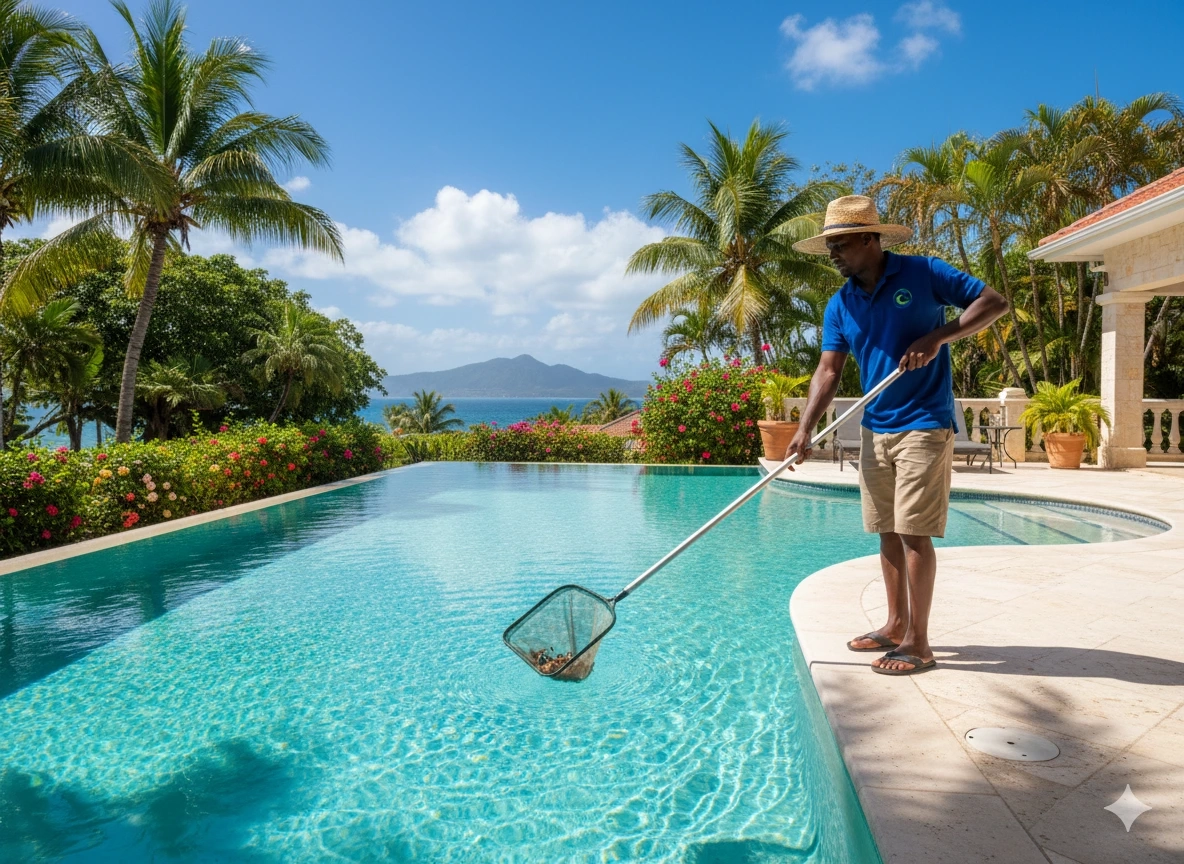 Nettoyage piscine Guadeloupe